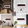 image:imageNorthwest No Heat Wall Mounted Fireplace Black 54 x 2050  White  No Heat