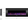 image:imageNorthwest No Heat Wall Mounted Fireplace Black 54 x 2054  Black  No Heat