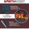 image:imageNorthwest Wall Mounted Electric Fireplace Black 255 x 4 x 2025