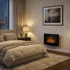 image:imageNorthwest Wall Mounted Electric Fireplace Black 255 x 4 x 2025