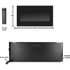 image:imageNorthwest Wall Mounted Electric Fireplace Black 36