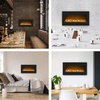 image:imageNorthwest Wall Mounted Electric Fireplace Black 36