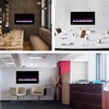 image:imageNorthwest Wall Mounted Electric Fireplace Heater  Adjustable LED Flames 36 Inch Wall Mounted Fireplace Heater with Remote Control Timer Heat and Brightness BlackBlack