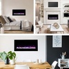 image:imageNorthwest Wall Mounted Electric Fireplace Heater  Adjustable LED Flames 36 Inch Wall Mounted Fireplace Heater with Remote Control Timer Heat and Brightness BlackBlack