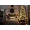 image:imageNorthwest Wall Mounted Electric Fireplace Heater  Adjustable LED Flames 36 Inch Wall Mounted Fireplace Heater with Remote Control Timer Heat and Brightness BlackWhite