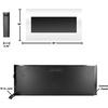 image:imageNorthwest Wall Mounted Electric Fireplace Heater  Adjustable LED Flames 36 Inch Wall Mounted Fireplace Heater with Remote Control Timer Heat and Brightness BlackWhite