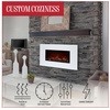 image:imageNorthwest Wall Mounted Electric Fireplace Heater White 36 x 6 x 18