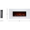 image:imageNorthwest Wall Mounted Electric Fireplace Heater White 36 x 6 x 18