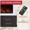 image:imageNorthwest Wall Mounted Electric Fireplace Heater White 36 x 6 x 18