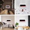 image:imageNorthwest Wall Mounted Electric Fireplace Heater White 36 x 6 x 18