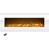 image:imageNorthwest No Heat Wall Mounted Fireplace Black 54 x 2050  White  No Heat