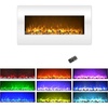 image:imageNorthwest Wall Mounted Electric Fireplace Heater  Adjustable LED Flames 36 Inch Wall Mounted Fireplace Heater with Remote Control Timer Heat and Brightness BlackWhite