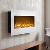 image:imageNorthwest Wall Mounted Electric Fireplace Heater White 36 x 6 x 18