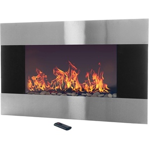 image:imageNorthwest Electric Fireplace Silver 36 x 86 x 22