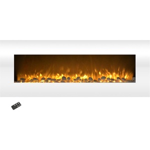 image:imageNorthwest No Heat Wall Mounted Fireplace Black 54 x 2050  White  No Heat
