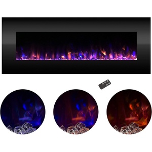 image:imageNorthwest No Heat Wall Mounted Fireplace Black 54 x 2054  Black  No Heat
